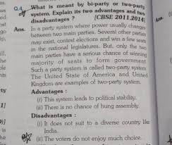 bi party or two party o system explain