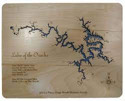 laser cut wood map wall art