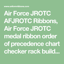 Air Force Jrotc Afjrotc Ribbons Air Force Jrotc Medal