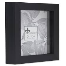 5x5 black shadow box frame picture