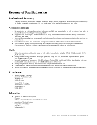 Professional Summary Statement How To Write A Professional Summary