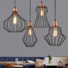 Antique Brass Wire Cage Pendant Light Black Birdcage Pendant Lights Iron Retro Scandinavian With Led Warm Bulb Cafe Droplight Hanging Lamp Shade Copper Pendant Lighting From Wangweixiang36 106 79 Dhgate Com
