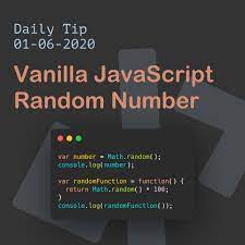 vanilla javascript random number dev