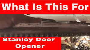 stanley garage door opener
