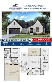 House Plan 4534 00091 French Country
