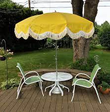 patio umbrella clean deck table