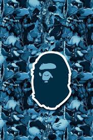 A Bathing Ape Blue Camouflage