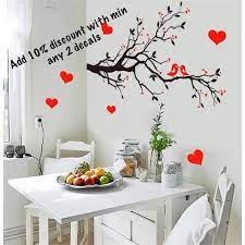 Birds Trees Flowers Wall Decal Stickers