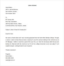 31 Letter Of Intent For A Job Templates Pdf Doc Free