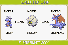 Up To Date Salamence Evolution Chart Bagon Evolution Pokemon
