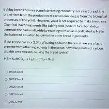 Interesting Chemistry For Yeast Bread