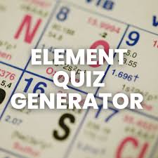 element quiz generator math love
