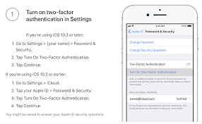 two factor authentication on your apple id