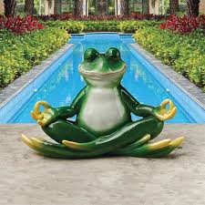 Yoga Frog Statue Outdoor Statue
