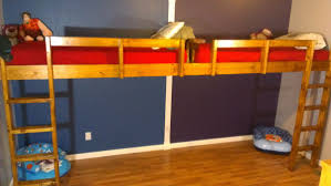 end to end double loft bed for kids