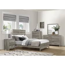 Hometrend Minden Grey Queen Bedroom Set