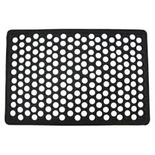 black honeycomb rubber mat