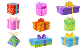 gift box ribbon vectors ilrations