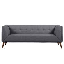 gray linen 3 seater sofa in the couches
