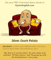 idiom couch potato meaning exles