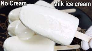 milk ice cream without cream