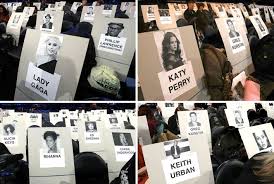 The Grammys Release Star Studded Seating Chart That Grape