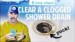 clogged shower drain