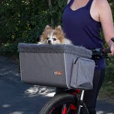 For small pets up to 13 lbs. K H Pet Products Travel Bike Basket For Pets Large Gray 12 X 16 X 10 Walmart Com Walmart Com