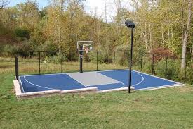 outdoor half court basketball