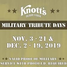military tribute days at knott s berry