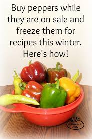 how to freeze peppers bell bananas