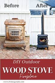 Outdoor Wood Burning Stove Fireplace