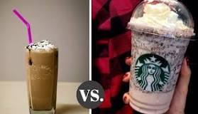 Are frappuccinos and Frappe the same thing?
