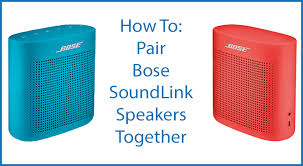 how to pair bose soundlink speakers
