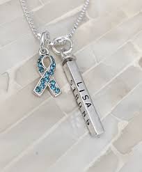 ovarian cervical cancer necklace gift