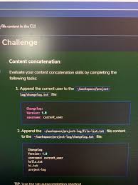 file content in the cli challenge