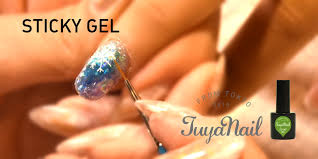 sticky gel for transfer foil gel nail