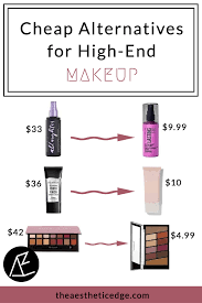 alternatives for high end makeup