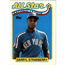 It is currently worth $2,250 according to psa card's website. Amazon Com 1989 Topps Baseball Card 390 Darryl Strawberry Collectibles Fine Art