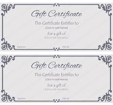 Create Your Own Gift Certificate Henfa Templates