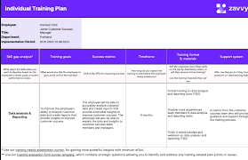 individual employee training plan