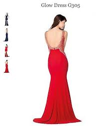 mermaid red formal dress prom gown