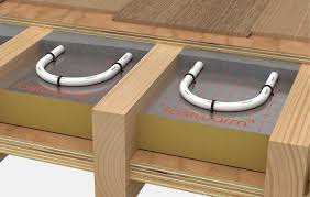 water underfloor heating install method