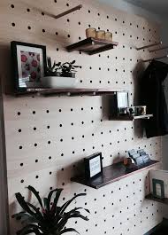 Ply And Dowel Pegboard Feature Wall