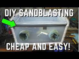 making a diy sandblasting cabinet for