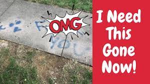how to get spray paint off concrete for