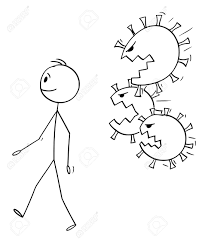 We used 27 different antivirus applications. Vector Cartoon Stick Figure Drawing Conceptual Illustration Of Man Walking Unaware While Coronavirus Or Virus Covid 19 Is Attacking Him Royalty Free Cliparts Vectors And Stock Illustration Image 142216805