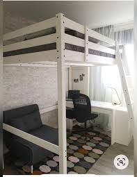 Ikea Stora Double Wooden Loft Bed