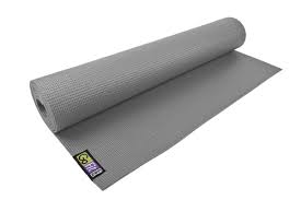Gofit Yoga Mat With Yoga Pose Wall Chart Gray