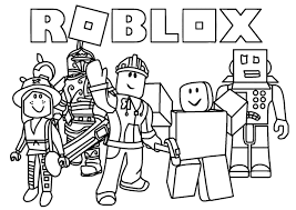 roblox kids coloring pages